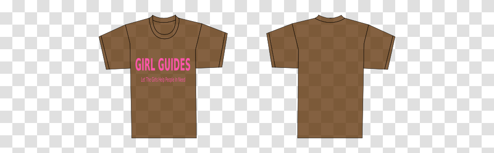 Brown T Shirt Template Clip Art, T-Shirt, Apparel, Sleeve Transparent Png