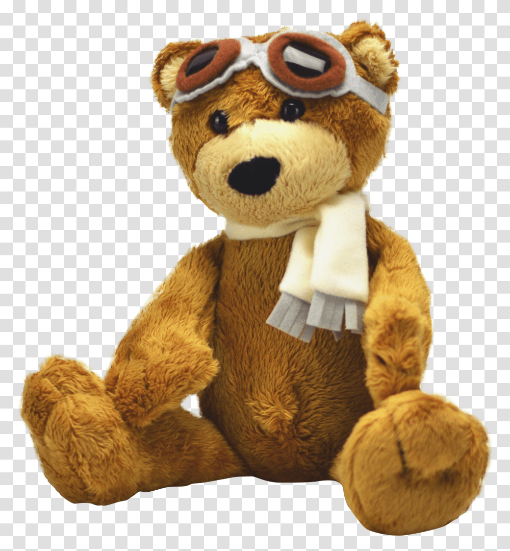 Brown Teddy Bear Aviation Head Gear February Calendar Bear 2020 Transparent Png