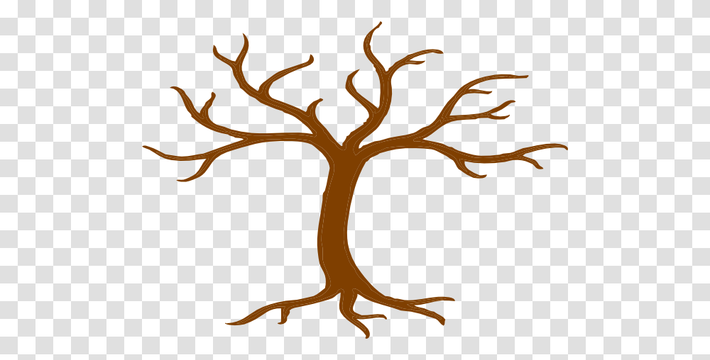 Brown Tree Bare Clip Art, Plant, Root, Antelope, Wildlife Transparent Png