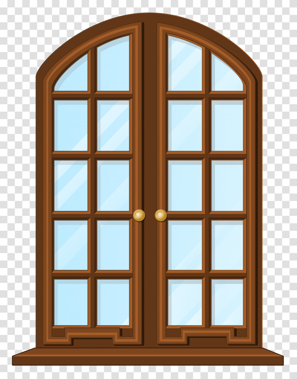 Brown Window Clip Art, Door, French Door Transparent Png