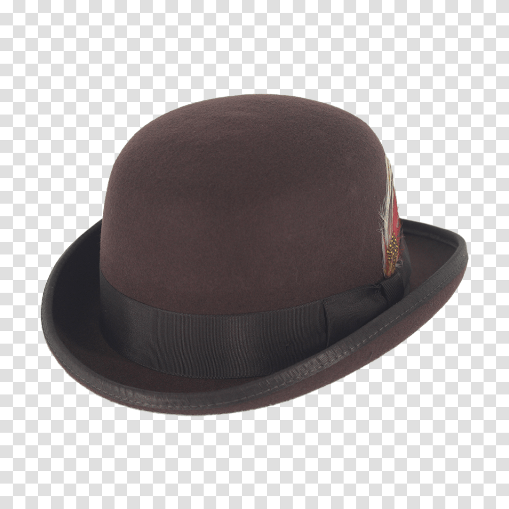 Brown Wool Bowler Hat, Apparel, Sombrero, Baseball Cap Transparent Png