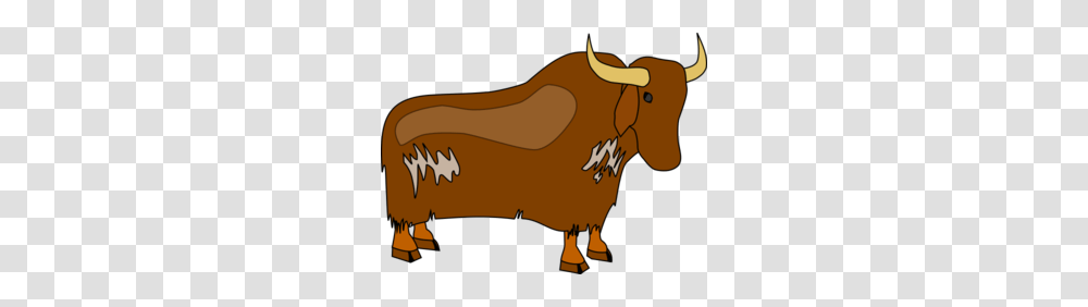 Brown Yak Clip Art, Bull, Mammal, Animal, Cattle Transparent Png