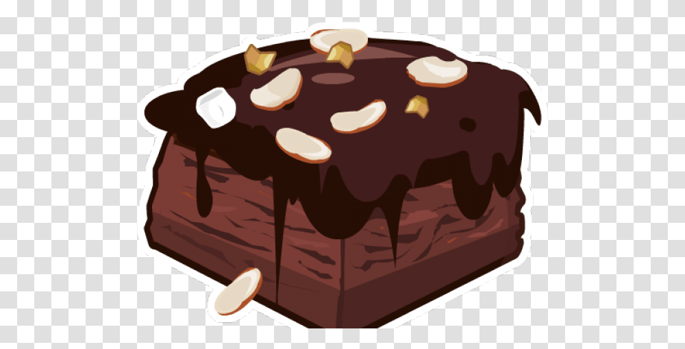 Brownie Chocolate Dessert Free Chocolate Brownie Clipart Brownie, Food, Birthday Cake, Egg, Plant Transparent Png