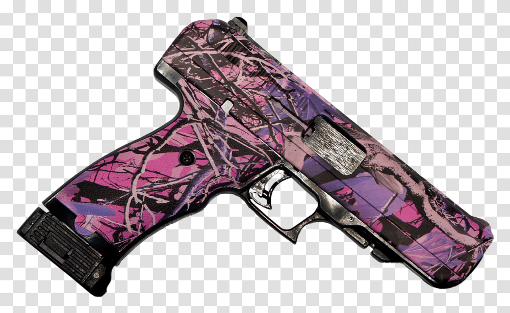 Browning 308 Pink Camo, Gun, Weapon, Weaponry, Handgun Transparent Png
