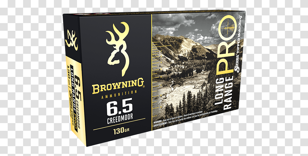 Browning 6.5 Creedmoor Ammo, Poster, Advertisement, Flyer, Paper Transparent Png