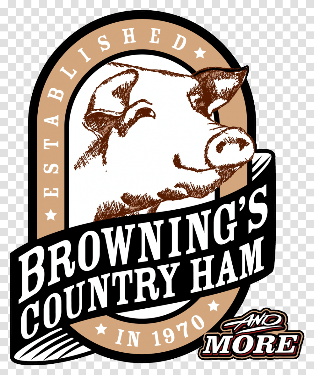 Browning S Country Ham Download Shapes 07, Label, Advertisement, Poster Transparent Png