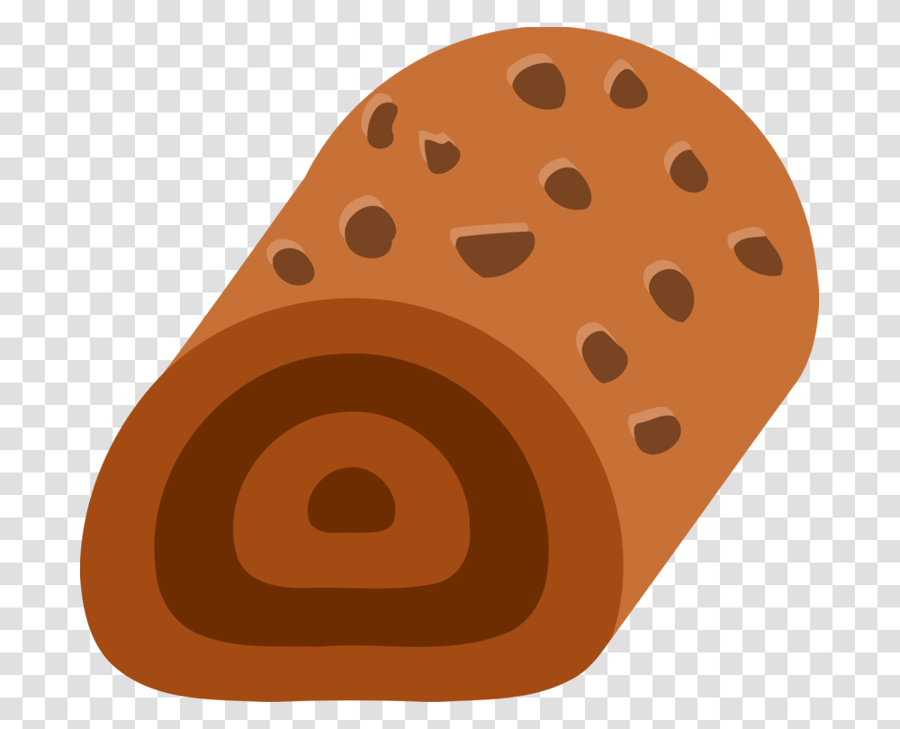 Brownpeachfood Clipart Swiss Roll, Bread, Sweets, Confectionery, Bun Transparent Png
