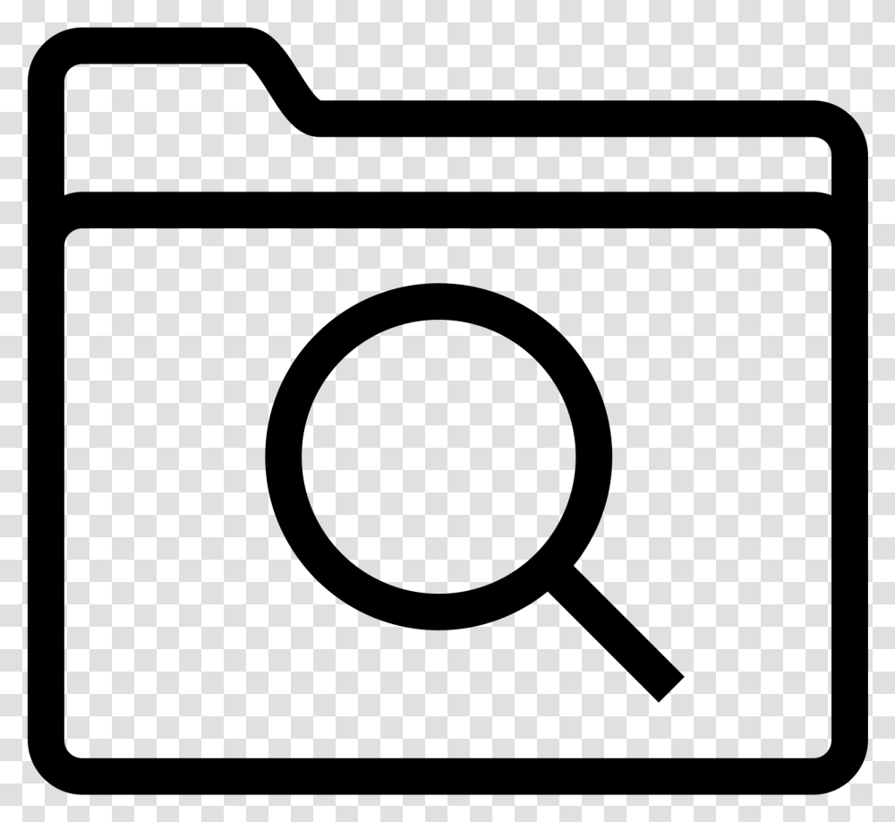 Browse Folder Icon Search Icon With Square, Gray, World Of Warcraft Transparent Png