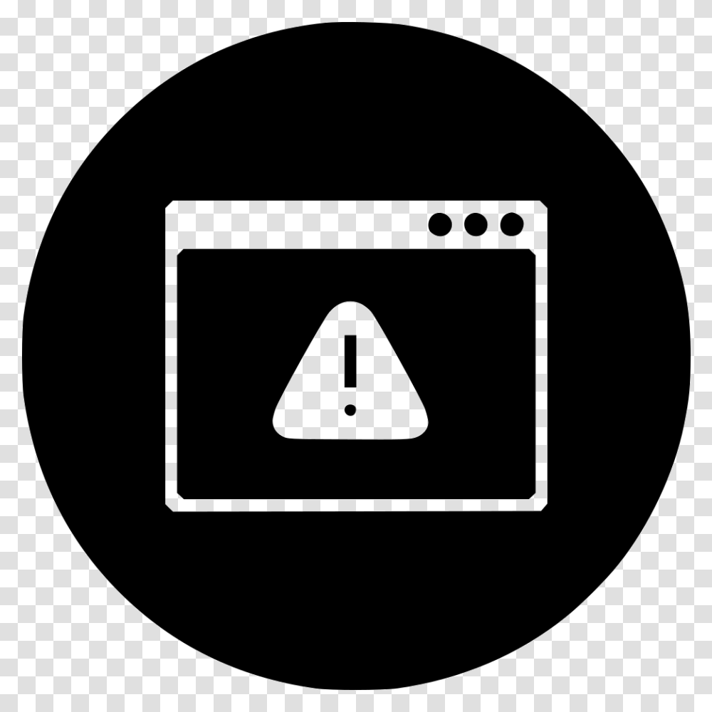 Browser Caution Error Alert Danger Web, Label, Sticker Transparent Png