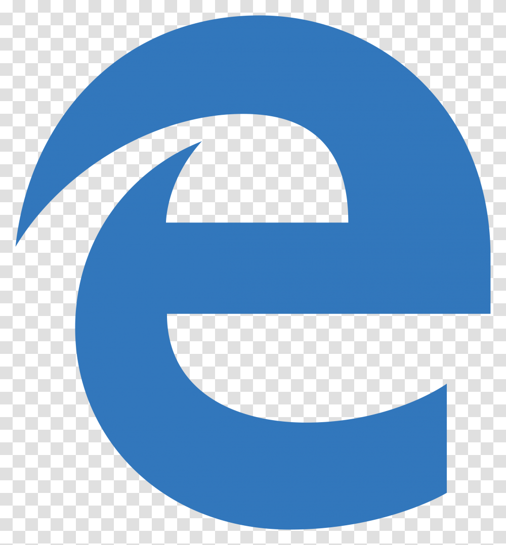 Browser Logos New Microsoft Edge Logo, Text, Alphabet, Symbol, Trademark Transparent Png