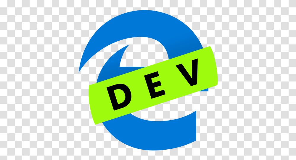 Browser Microsoft Edge Dev Logo, Text, Symbol, Trademark, Number Transparent Png