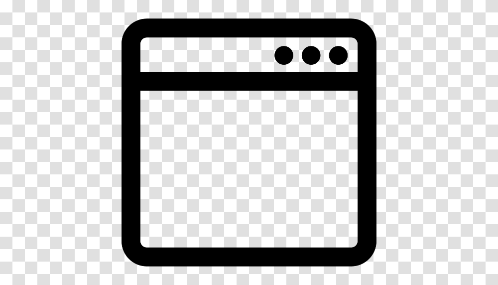 Browser Window Square Outline Icon, Gray, World Of Warcraft Transparent Png