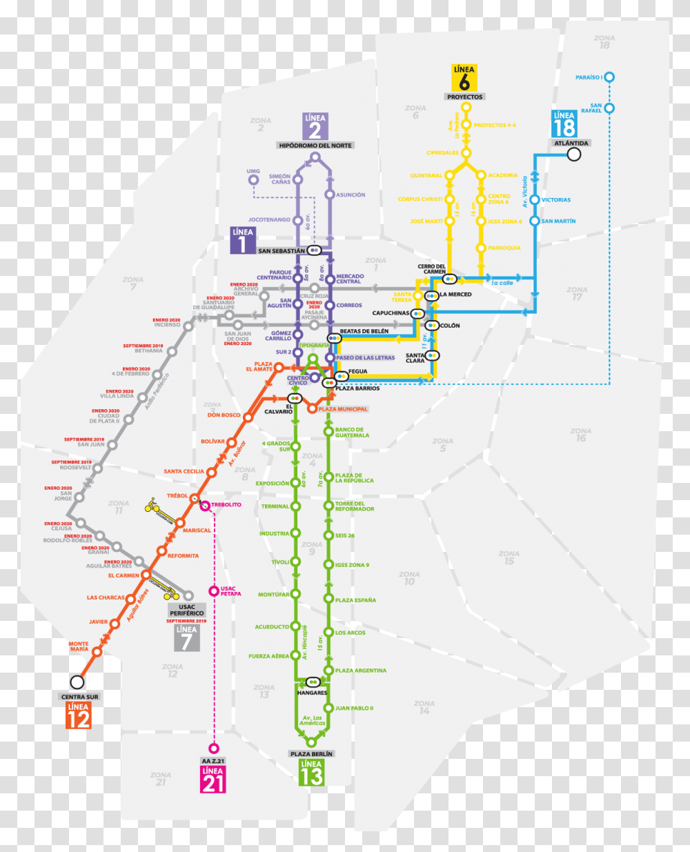 Brt Lneas Gt Paradas De Transmetro Linea, Plot, Diagram, Plan, Map Transparent Png