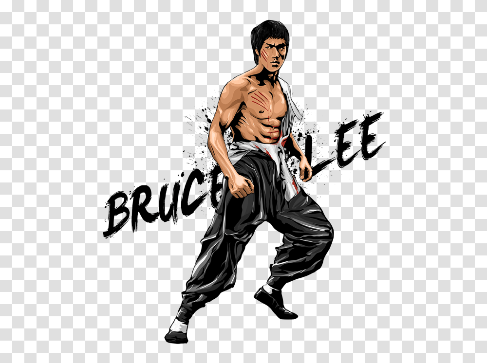 Bruce Lee, Celebrity, Person, Human, Dance Pose Transparent Png