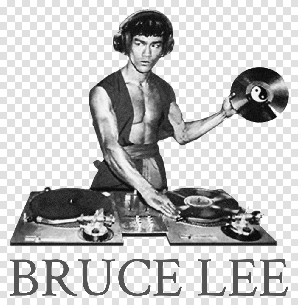 Bruce Lee Dj, Person, Human, Poster, Advertisement Transparent Png