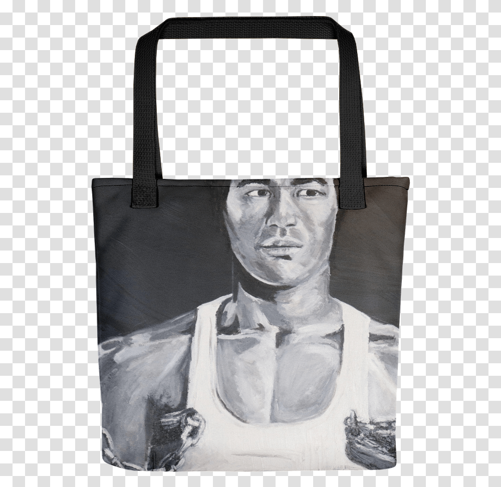 Bruce Lee Icons Of The 70 S Tote Tote Bag, Person, Human, Handbag, Accessories Transparent Png