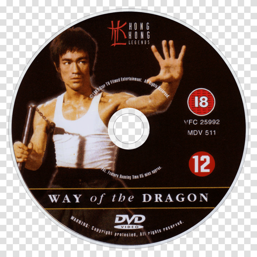 Bruce Lee Way Of The Dragon Bruce Lee, Disk, Person, Human, Dvd Transparent Png
