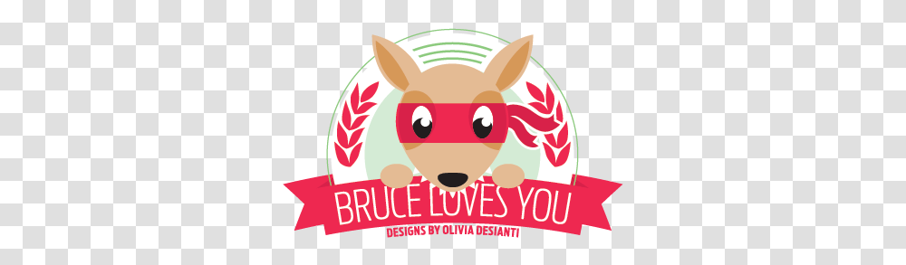 Bruce Loves You Designs By Olivia Desianti Happy, Mammal, Animal, Pig, Poster Transparent Png