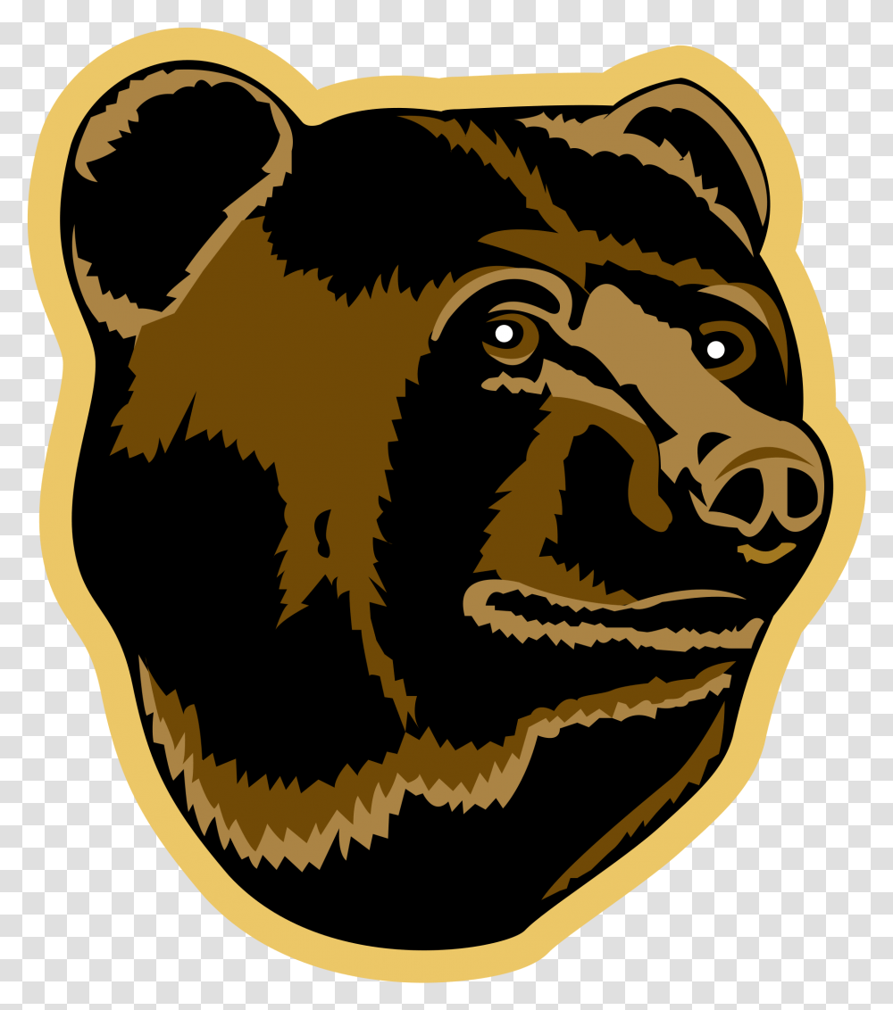 Bruins Bear Head Logo, Label, Face Transparent Png