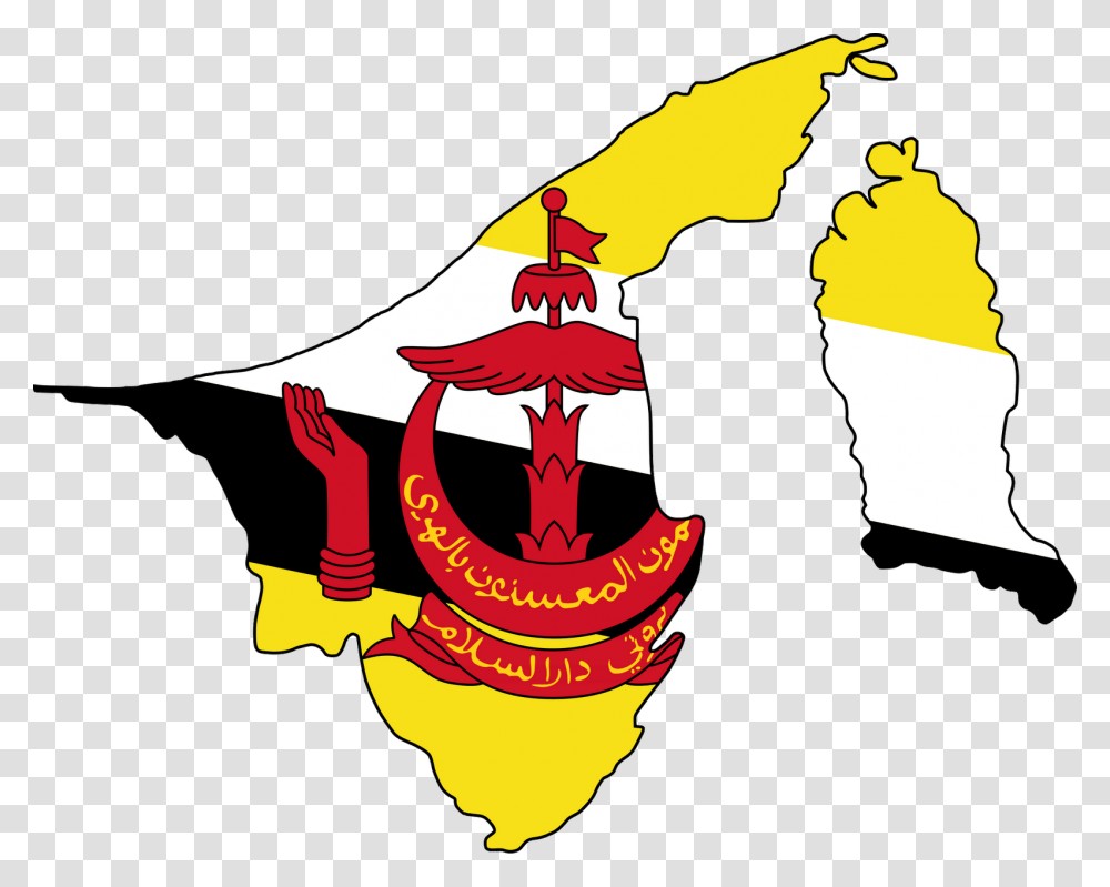 Brunei Map And Flag, Person Transparent Png