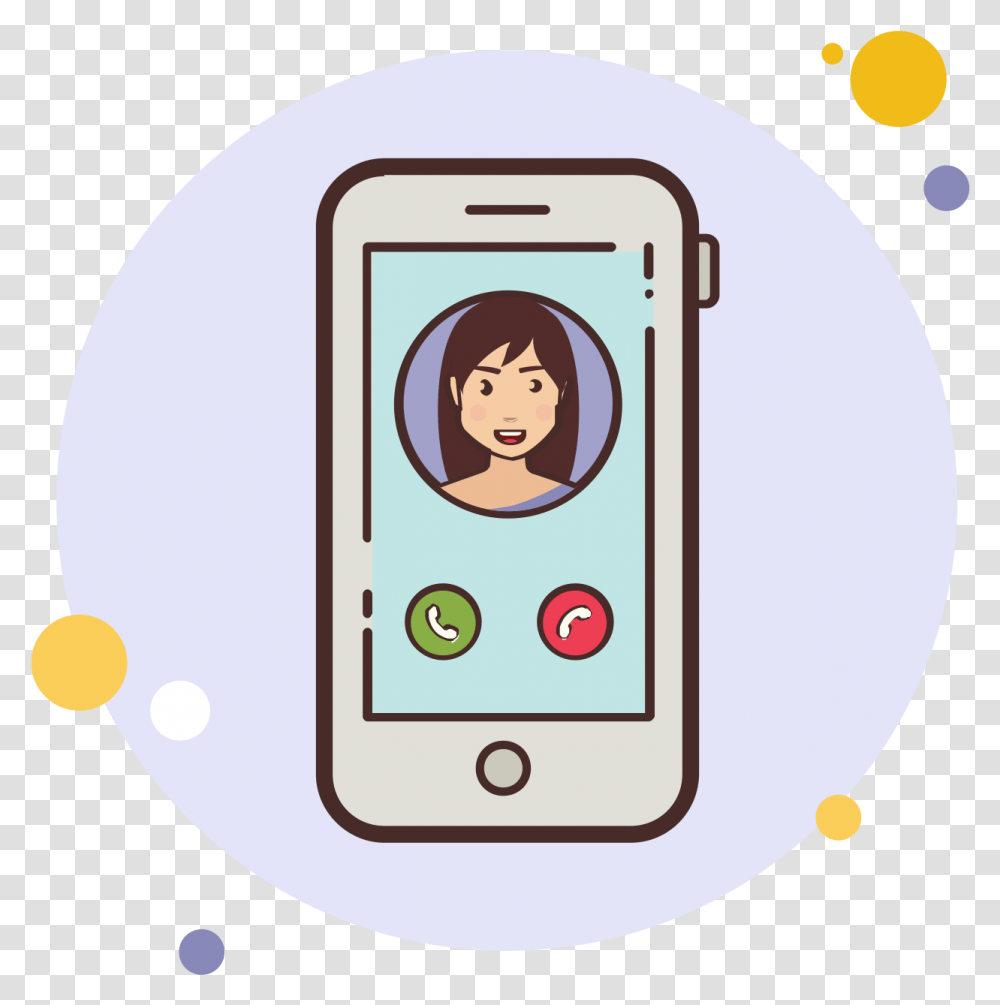 Brunette Girl Phone Call Icon Portable Network Graphics, Electronics, Mobile Phone, Cell Phone, Ipod Transparent Png