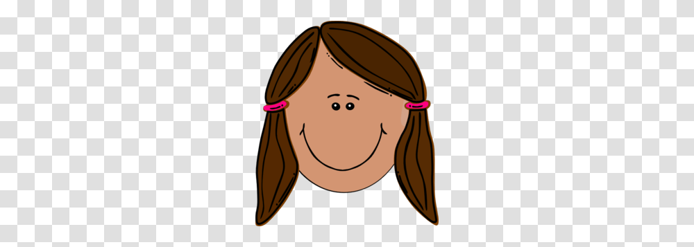 Brunette Teenager Clip Art, Label, Face, Drawing, Hair Transparent Png