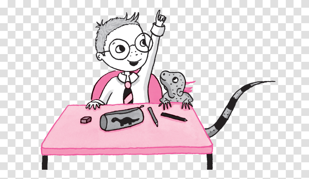 Bruno From Isadora Moon Asking A Question Small Cartoon, Drawing, Leisure Activities, Doodle Transparent Png