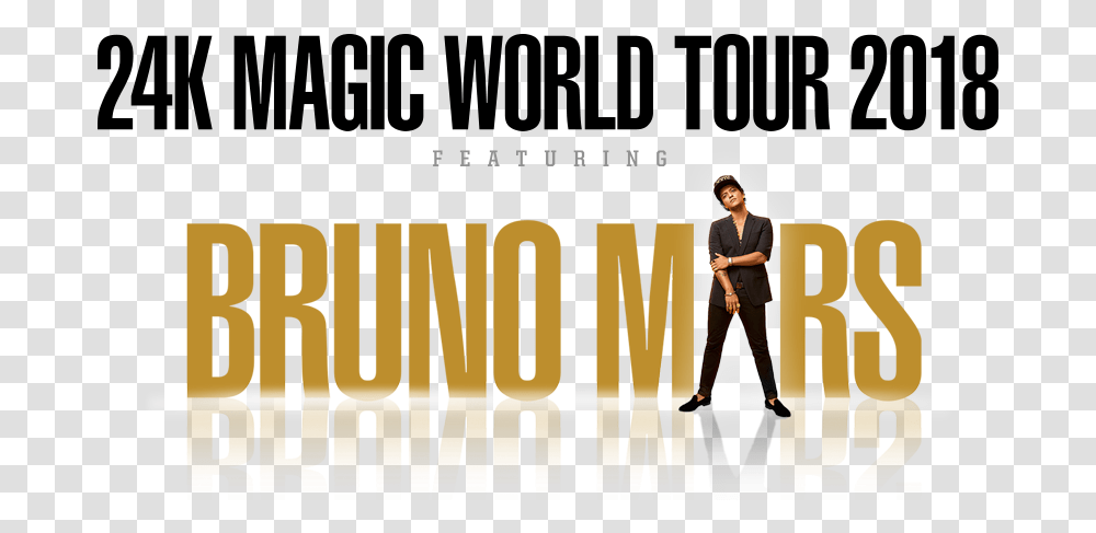 Bruno Mars 24k Magic World Tour Dates 2017 Concert Poster, Person, Advertisement, Flyer, Paper Transparent Png