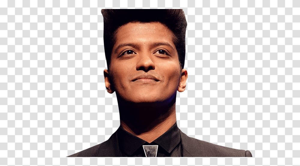 Bruno Mars Brought His Girlfriend To The Grammy Awards, Face, Person, Human, Tie Transparent Png
