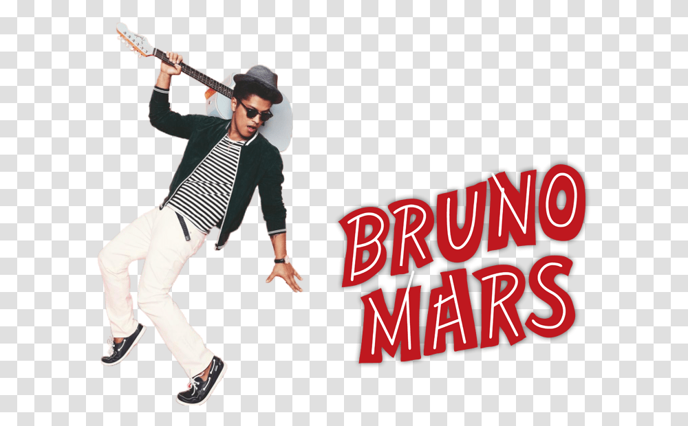 Bruno Mars Theaudiodbcom, Person, Shoe, Clothing, Guitar Transparent Png