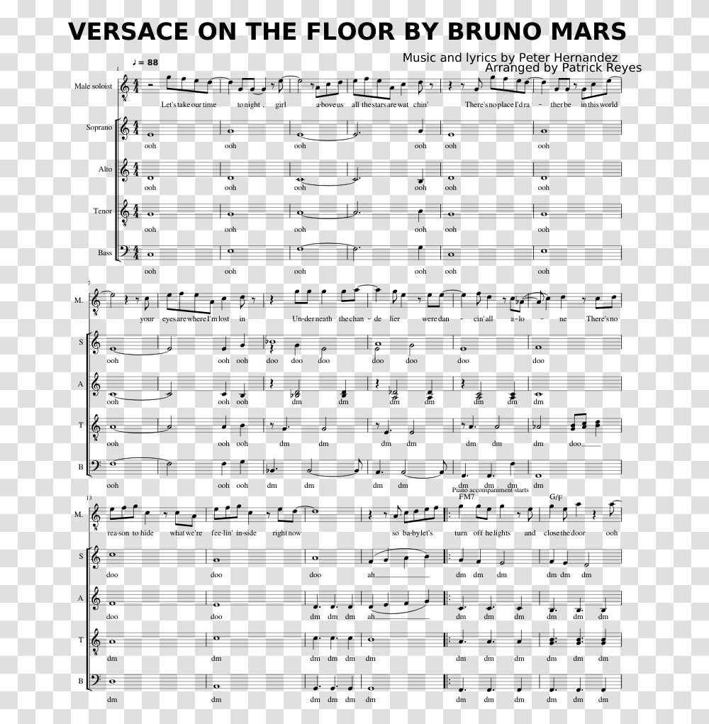 Bruno Mars Versace On The Floor Piano Chords, Gray, World Of Warcraft Transparent Png