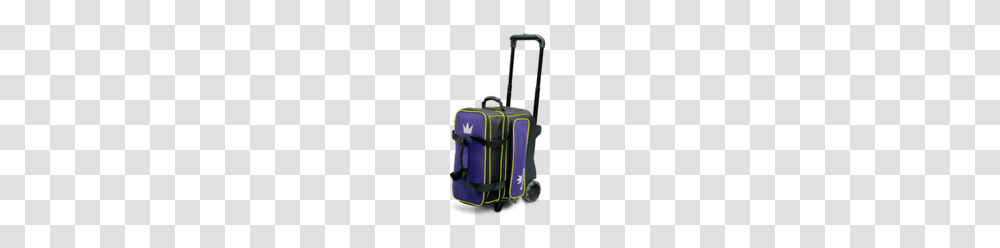 Brunswick Crown Deluxe Double Roller Purpleyellow Bowling Bag, Luggage, Suitcase Transparent Png