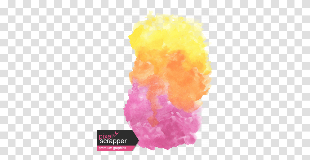 Brush 6 Color Graphic Watercolor Yellow Pink, Art, Dye, Modern Art Transparent Png