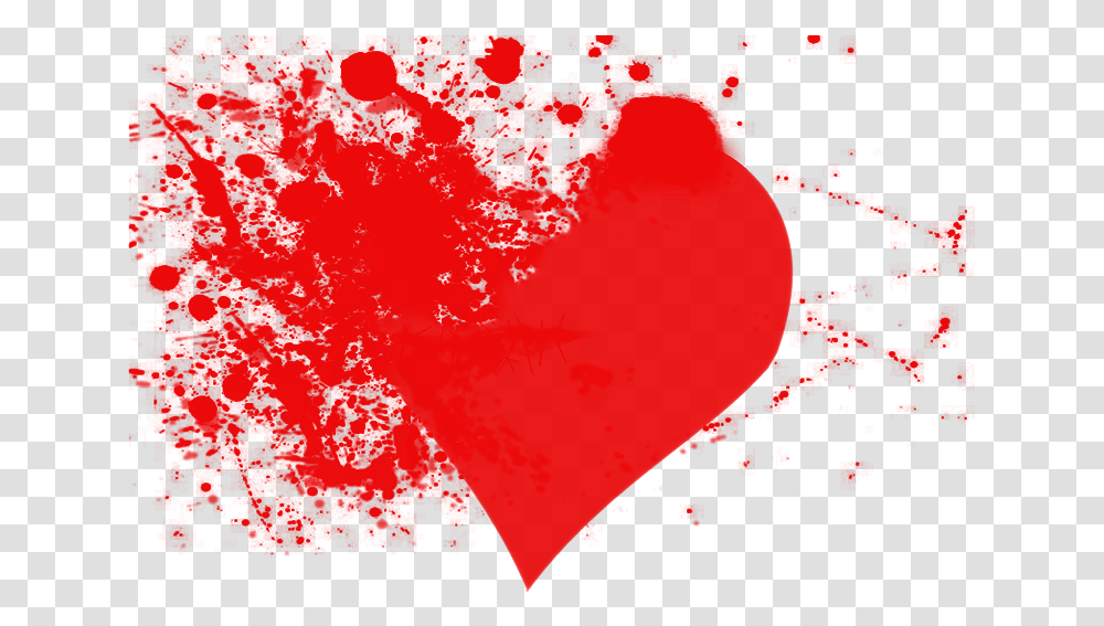 Brush Blood Splatter Heart Animated Bleeding Heart, Poster, Advertisement, Text, Graphics Transparent Png
