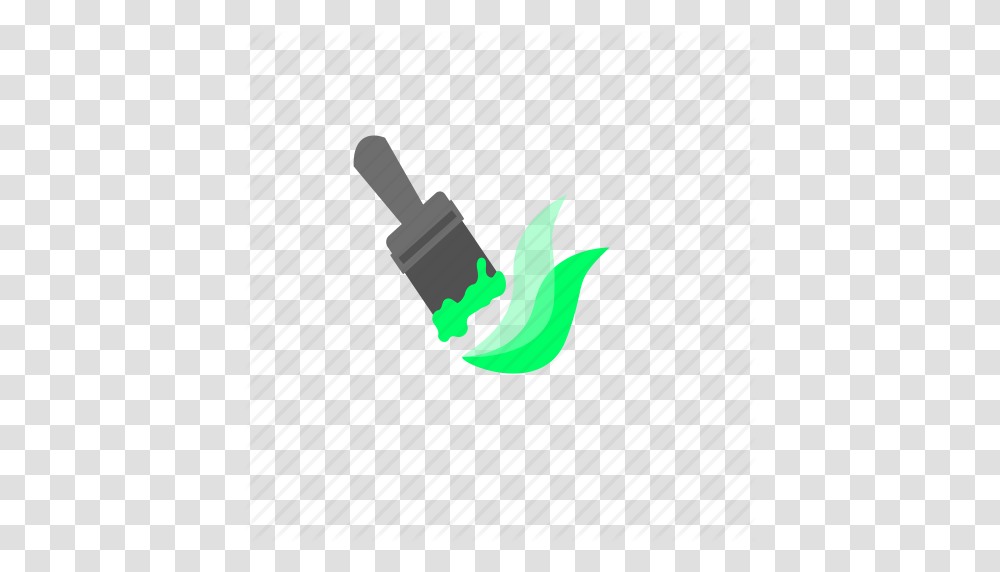 Brush Color Green Paint Paintbrush Stroke Tool Icon, Bottle, Bird Transparent Png