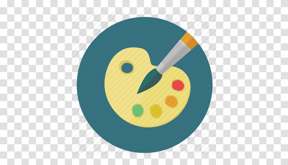 Brush Colours Design Drawing Graphic Painting Pallet Round, Bowl, Food, Palette, Paint Container Transparent Png