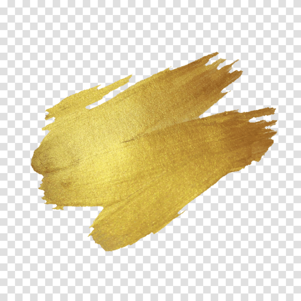Brush Gold Colorpaint Handpainted Colorsplash Paint Dra, Leaf, Plant, Maple Leaf, Tree Transparent Png