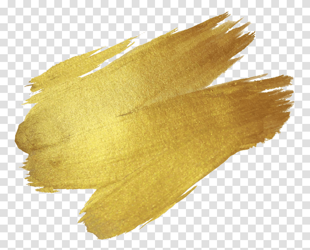 Brush Paint Gold Drawing Paint Gold, Animal, Fish, Plant, Leaf Transparent Png