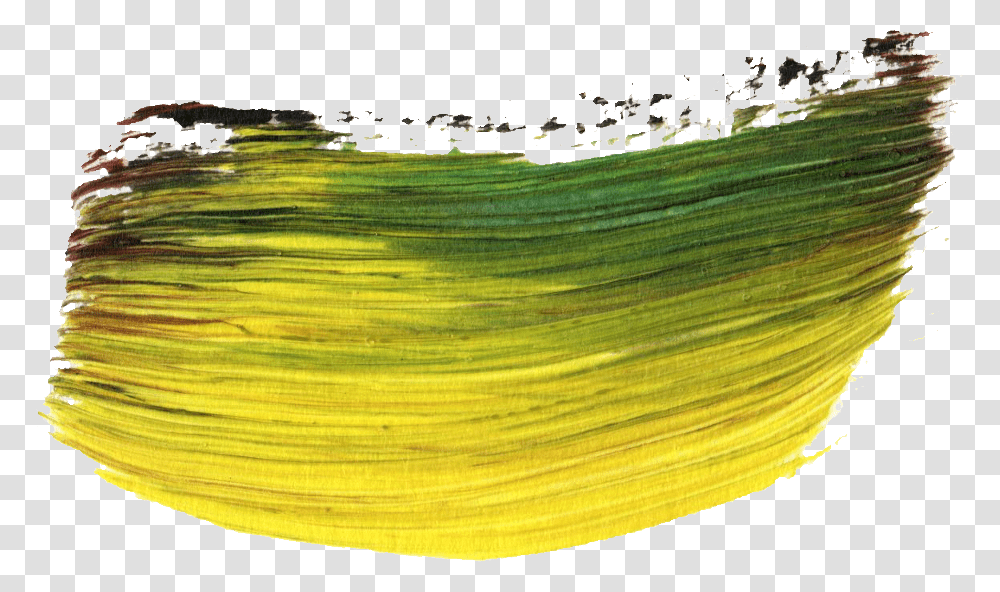 Brush Paint Yellow Green, Plant, Produce, Food, Rug Transparent Png
