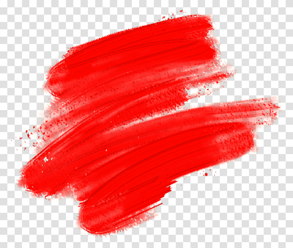 Brush Stroke Color Overlay Paint Watercolor Oilpaint Red Colour Brush Stroke, Leaf, Plant, Mountain, Outdoors Transparent Png