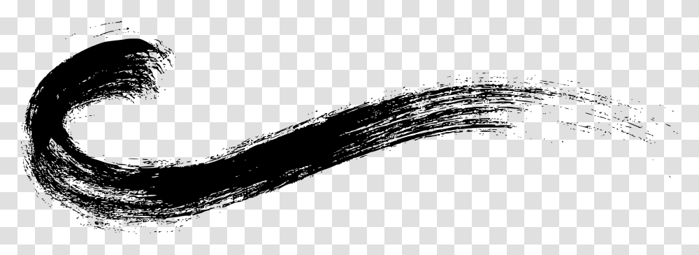 Brush Stroke Curved Curved Brush Stroke, Gray, World Of Warcraft Transparent Png