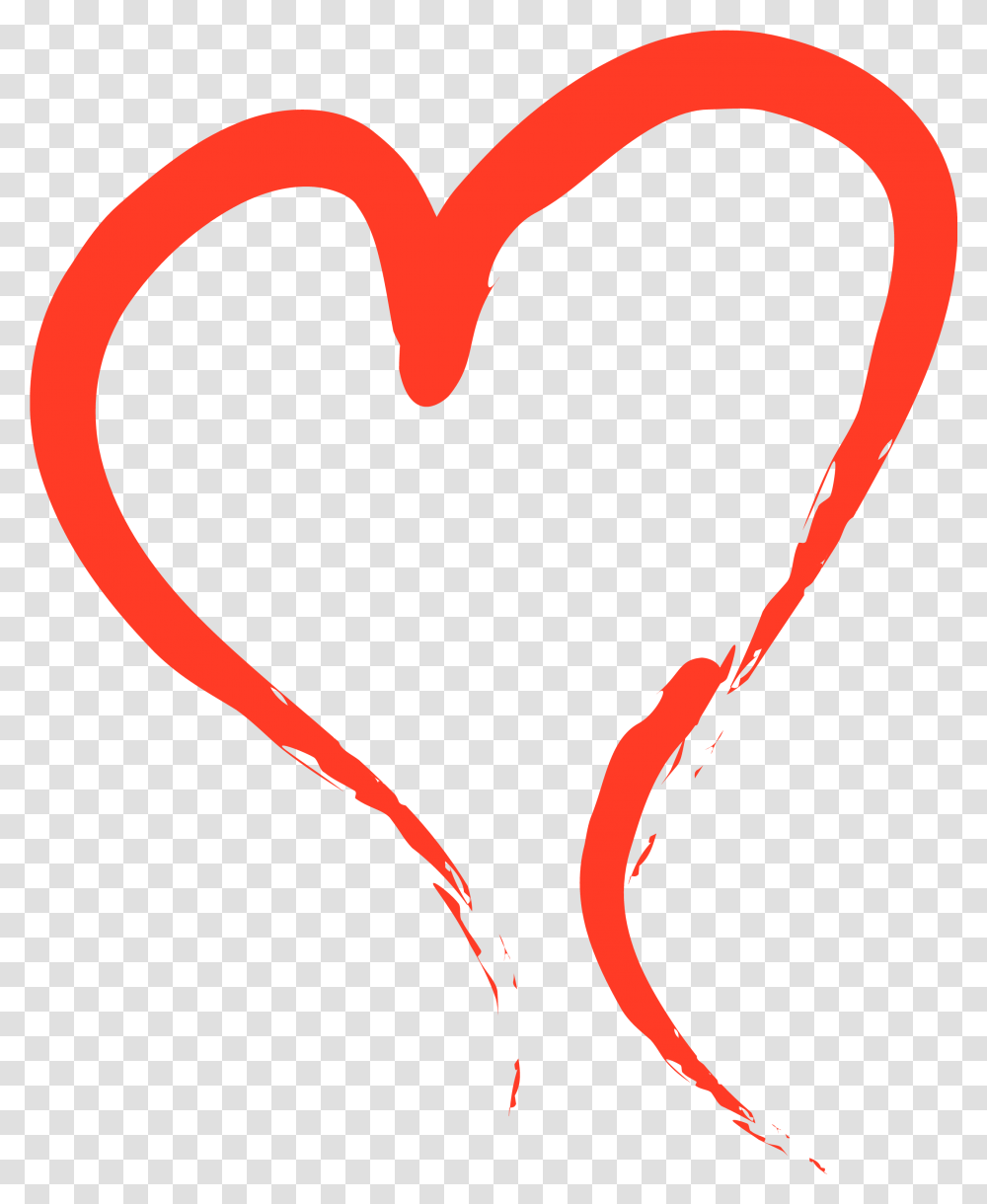 Brush Stroke Heart Transparent Png