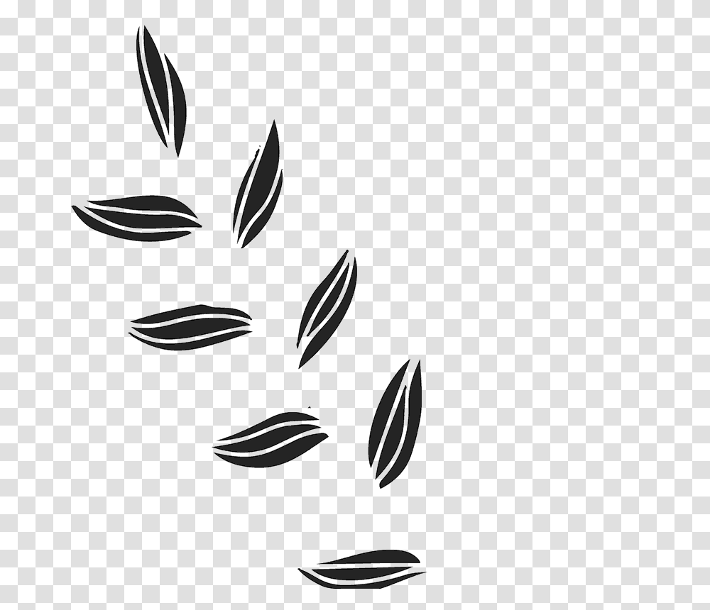 Brush Stroke Leaves Rubber Stamp Flower Leaf Stamps Stamptopia, Stencil, Floral Design, Pattern Transparent Png