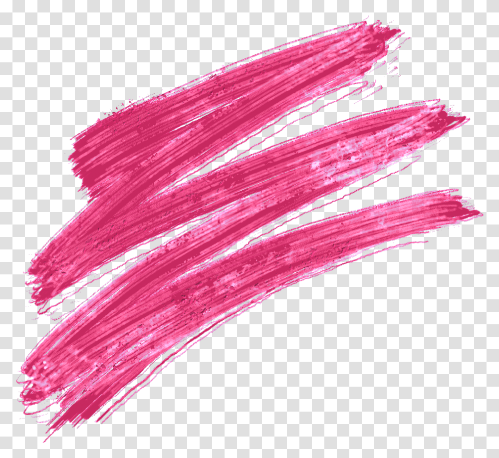 Brush Stroke Pink Texture Lines Watercolor Lipstick, Bird, Animal, Purple Transparent Png