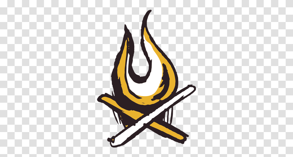 Brush Stroke Wood Fire Yellow Icon & Svg Language, Leisure Activities, Flute, Musical Instrument, Animal Transparent Png