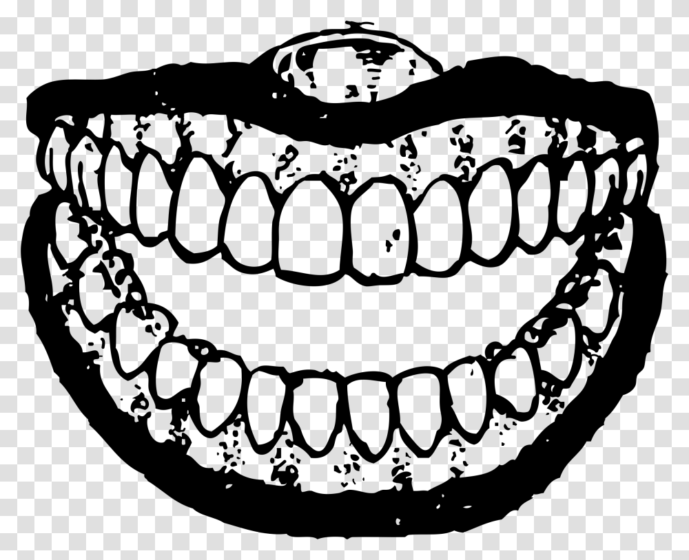 Brush Teeth Black And White Teeth Black And White, Gray, World Of Warcraft Transparent Png