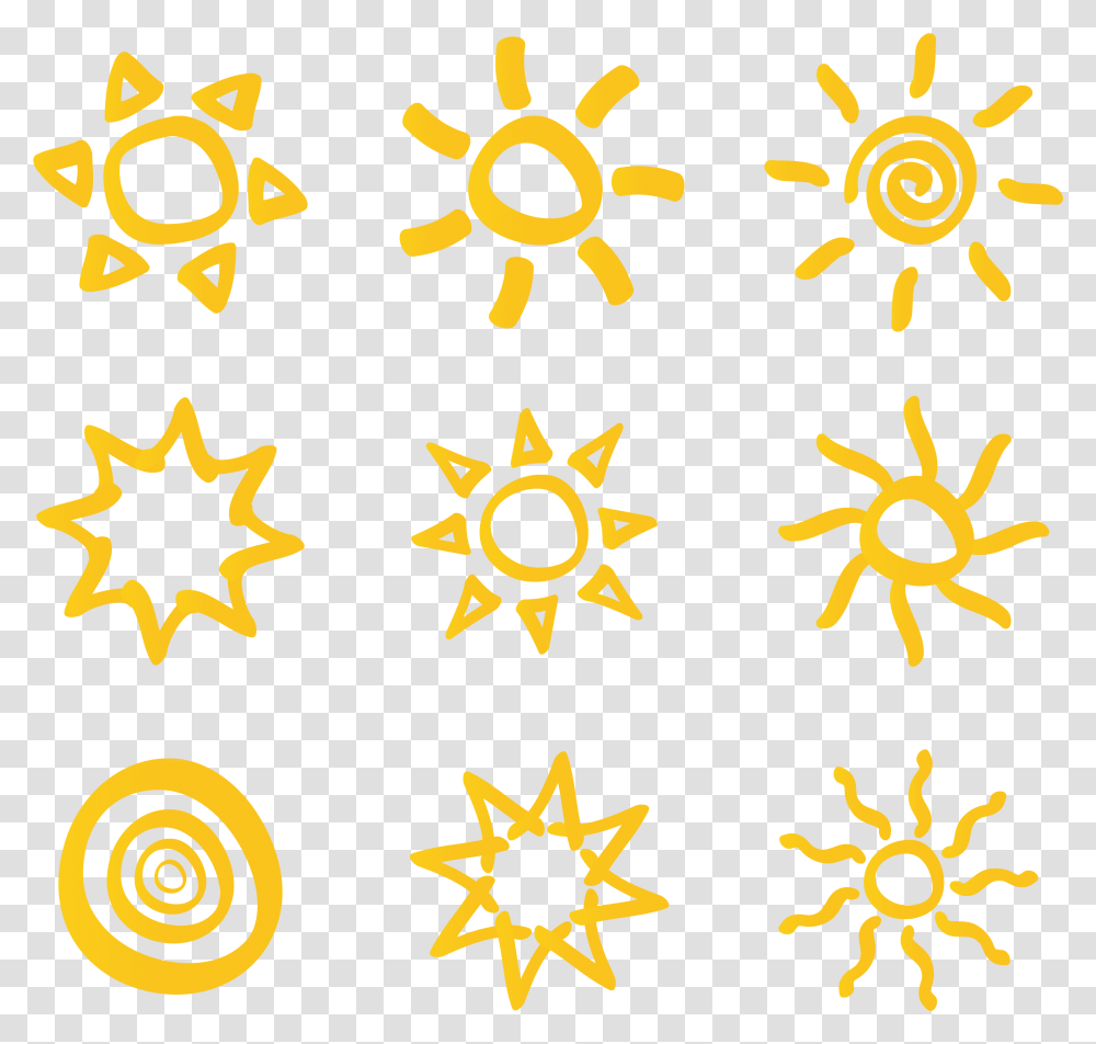 Brush Vector Sun Icon, Star Symbol, Poster, Advertisement Transparent Png