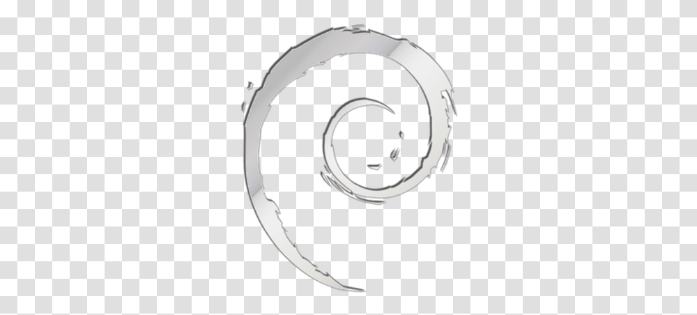 Brushed Sliver Debian Logo Debian Logo White, Drum, Percussion, Musical Instrument Transparent Png