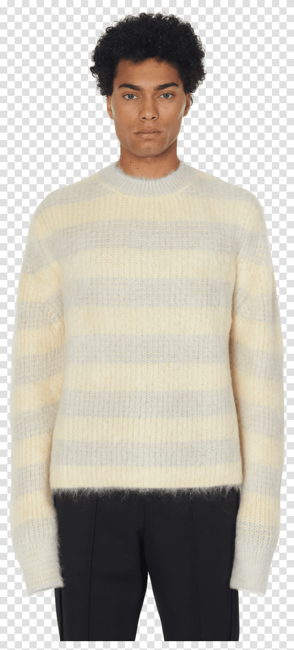 Brushed Sweater Sweater, Clothing, Apparel, Person, Human Transparent Png