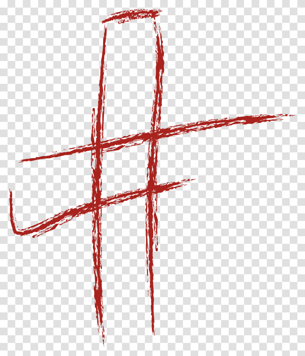 Brushstroke Cross In Red St Petri Lutheran Church, Star Symbol, Number Transparent Png